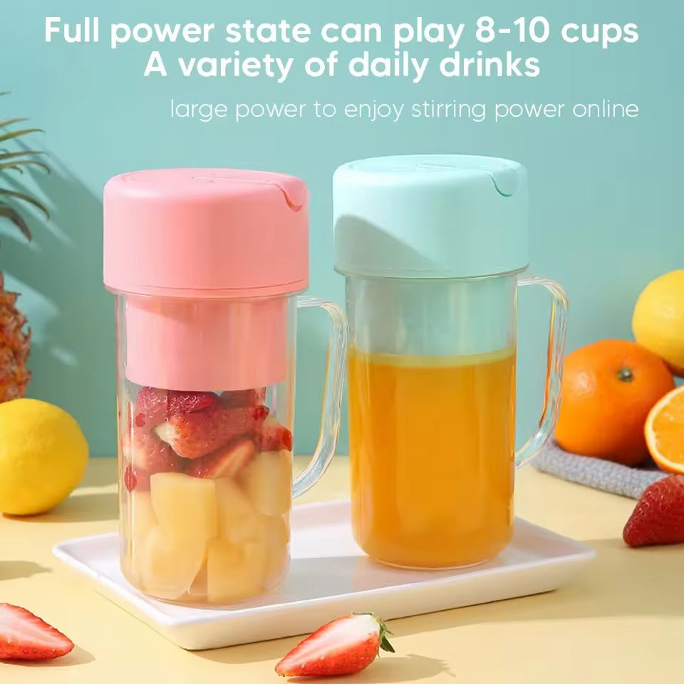 Professional Mini Juicer – Portable Blender with Built-In Straw | Travel & Home Use