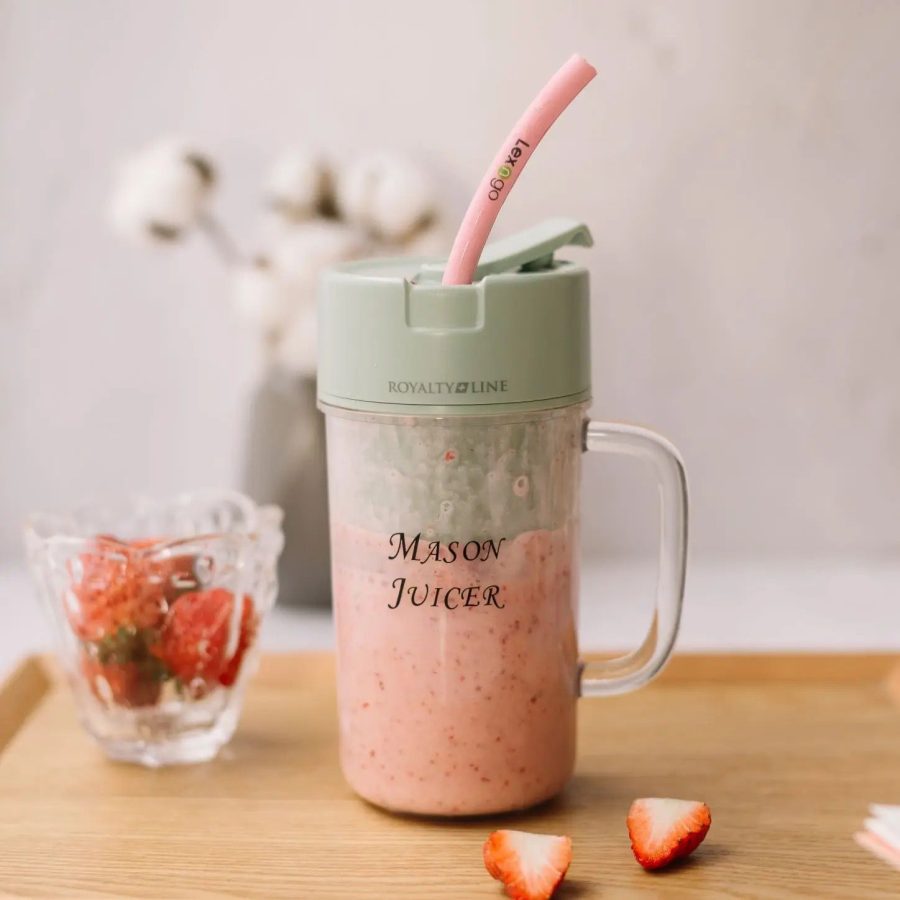 Professional Mini Juicer – Portable Blender with Built-In Straw | Travel & Home Use