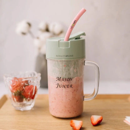 Professional Mini Juicer – Portable Blender with Built-In Straw | Travel & Home Use