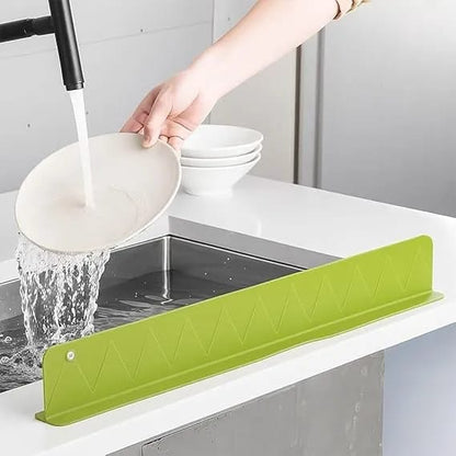 Silicone Sink Splash Guard for Kitchen – Adjustable Water Barrier