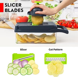 🥕 Multi‑Function Vegetable Cutter, Chopper & Slice