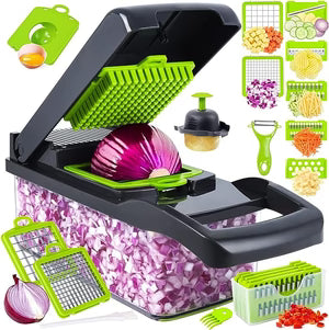 🥕 Multi‑Function Vegetable Cutter, Chopper & Slice