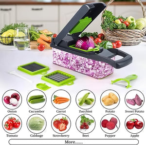 🥕 Multi‑Function Vegetable Cutter, Chopper & Slice